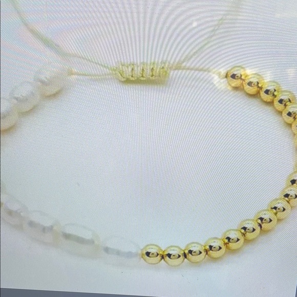 Jewelry - Elegant Gold and Silver Beaded Bracelet